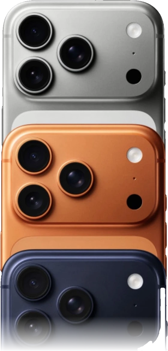 iPhone 17 Pro en sus tres colores