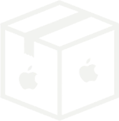 Caja de productos Apple lista para entrega